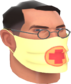 Painted Physician's Procedure Mask F0E68C.png