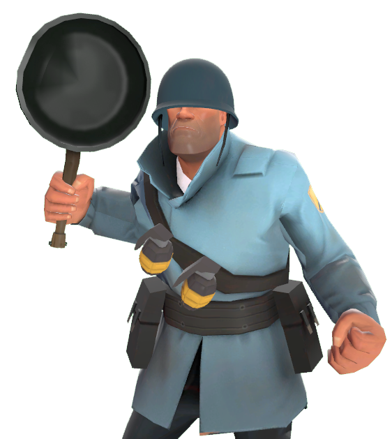 FileFvN frying pan screen.png Official TF2 Wiki Official Team