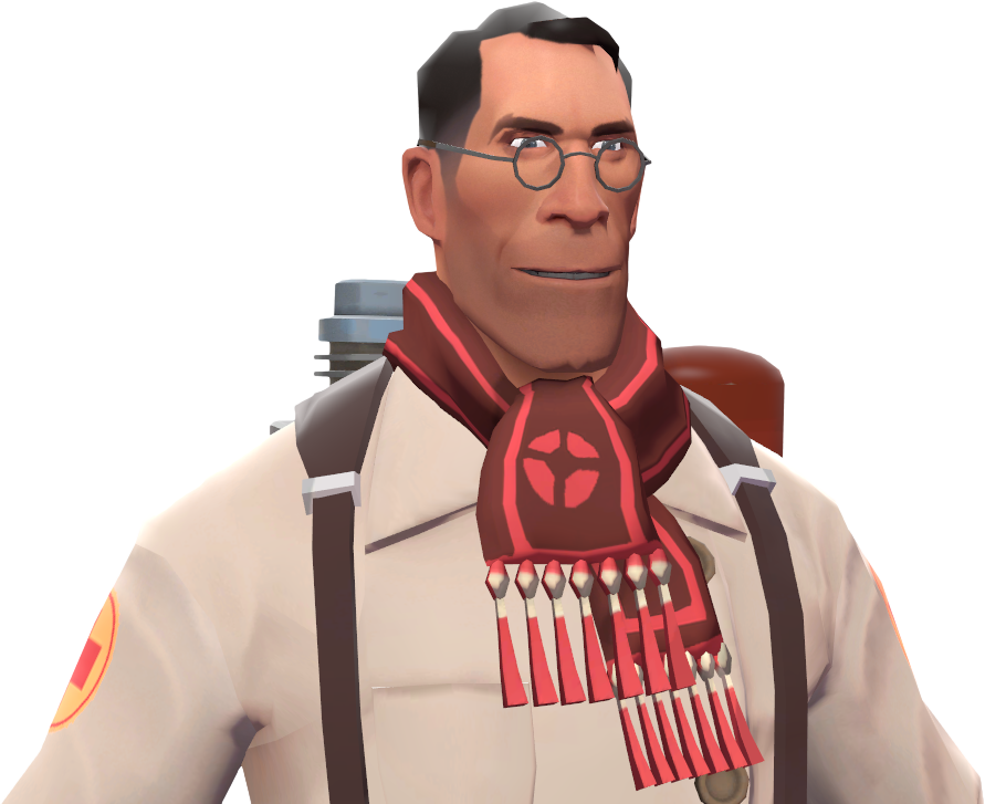 File:Merc's Pride Scarf Medic.png - Official TF2 Wiki | Official Team ...