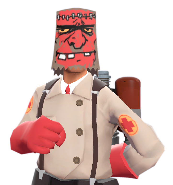 File:Mildly Disturbing Halloween Mask Medic RED.png - Official TF2 Wiki ...