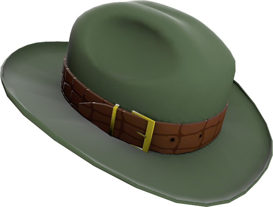 File:Painted Crocleather Slouch 424F3B.png - Official TF2 Wiki ...