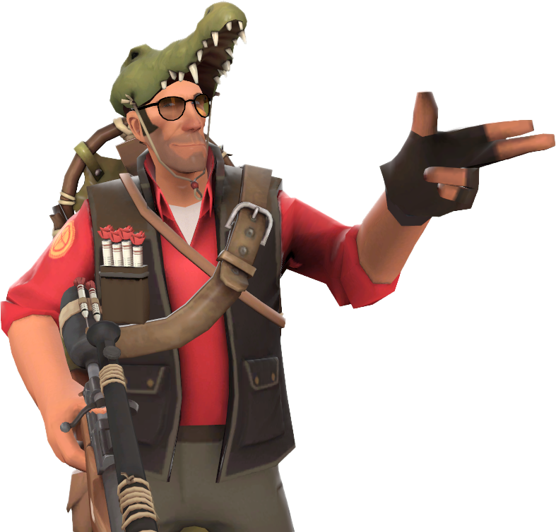 File:Sniper with croc set.png - Official TF2 Wiki | Official Team ...