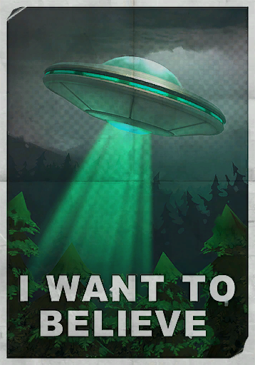 I want to believe poster