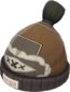Painted Boarder's Beanie 2D2D24 Brand Demoman BLU.png