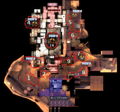 Steel's key locations