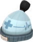 Painted Boarder's Beanie 141414 Personal Medic BLU.png