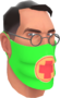 Painted Physician's Procedure Mask 32CD32.png