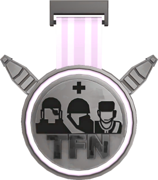 File:Painted Tournament Medal - TFNew 6v6 Newbie Cup D8BED8 Participant.png