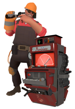 The Engineer with a fully upgraded Dispenser