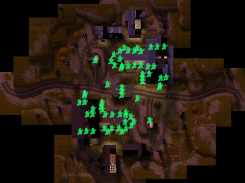 Emplacements des Gargouilles d'Âme sur Harvest Event.