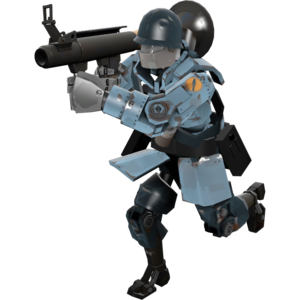 Soldier Robot Official Tf2 Wiki Official Team Fortress Wiki - red soldier with rocket launcher roblox