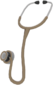 Painted Surgeon's Stethoscope 7C6C57.png