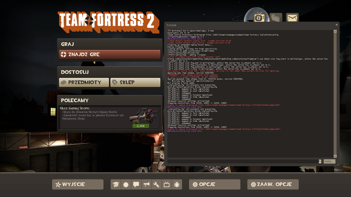 File:Developer Console pl.png - Official TF2 Wiki | Official Team ...